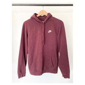 Nike Sportswear club fleece hoodie maroon red